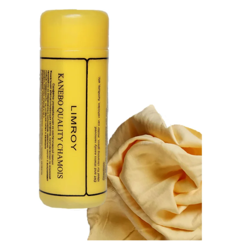 Салфетка из искусственной замши в тубе, маленькая (43х32х2мм) LIMROY LR-101