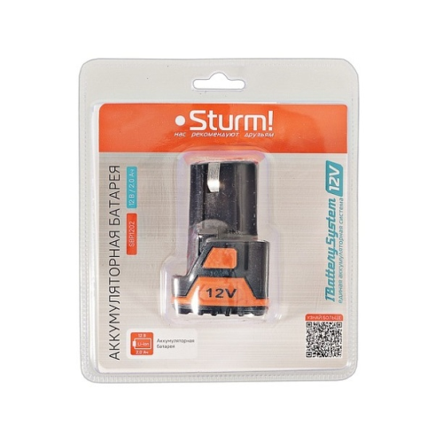 Аккумулятор (12 В, 1BatterySystem12V, 2 А/ч, Li-ion) STURM SBP1202