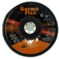 Круг лепестковый торцевой (180х22.2 мм; Р120) голубой GermaFlex