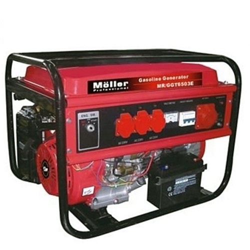 Бензиновый генератор (5.5 кВт) Moller ручной стартер MR/GGT 6500E