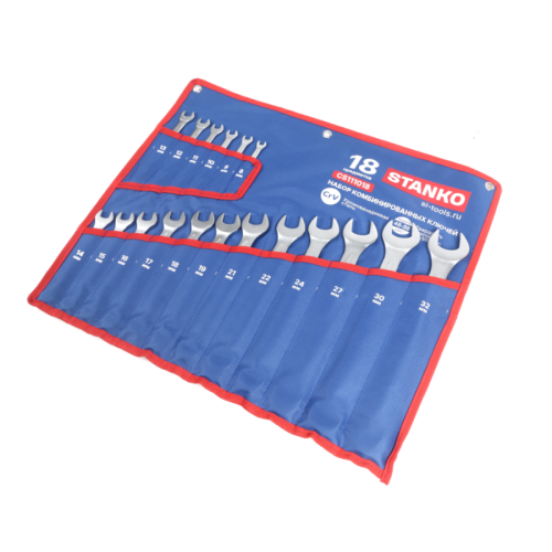 Набор ключей комбинированных 18 пр. 8-32 мм STANKO CS111018