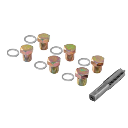 Набор для восстановления резьбы сливного отверстия поддона M13х1.5, 7 предметов THORVIK ODPRK1315