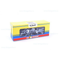 Саморез с прессшайбой, со сверлом, цинк 4,2х41 (100шт) /12/