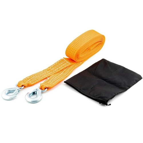 Трос буксировочный ленточный  7 т  5 м с крюками TOPAUTO Рострос Премиум 187ККС