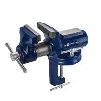 Тиски слесарные 100 мм поворотные, настольные КОБАЛЬТ 790-267