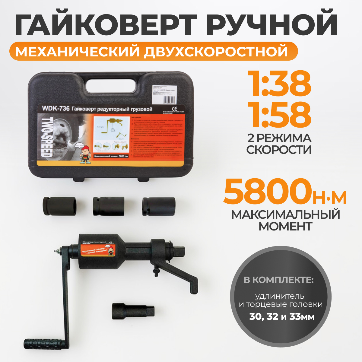 Гайковерт ручной с УКМ 1