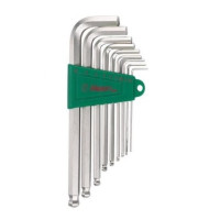 Набор шестигранников Г-обр. HEX с шаром удлиненные 1,5-10 мм (9 пр.) HANS 16773-9M