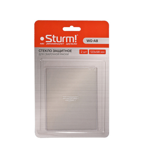 Внешнее защитное стекло маски сварщика 123х98х1 мм STURM OWLA8-5 (5 шт.)