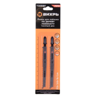 Пилки для лобзика по дереву, ламинату 116x90 мм (чистый рез) ВИХРЬ Т308ВF 73/10/5/14