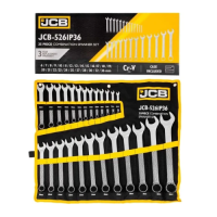 набор ключей комбинированных 25 пр. 6-36 мм jcb 5261p36 (57167)_Интернет-магазин ГАРО