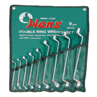 Набор ключей накидных  9 пр. 6-32 мм HANS 16009M