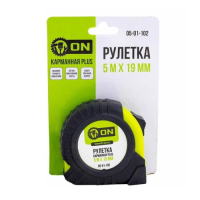 Рулетка карманная PLUS 5 м х 19 мм ON 05-01-102