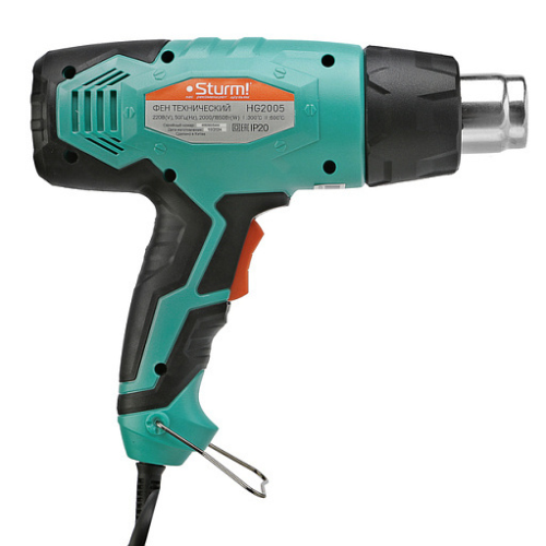 Фен технический (2000 Вт, 300/600 °С, 250/550 л/мин) STURM HG2005