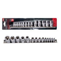 набор головок torx 15 пр. 1/4, 3/8, 1/2  rock force rf-4158 11711_Интернет-магазин ГАРО