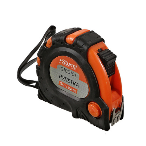 Рулетка  3 м х 16 мм STURM 3100101