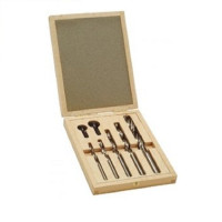 Набор сверл и зенкеров по дереву ALPEN спиральных 7пр.