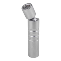головка свечная шарнирная 16мм 3/8" 12гр (l-70mm) rock force rf-807316bm 52309_Интернет-магазин ГАРО
