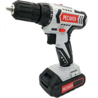 Аккумуляторная дрель-шуруповерт (18 В, 2 А/ч, 1400 об/мин) Ресанта ДА-18-2ЛК 75/14/5_1